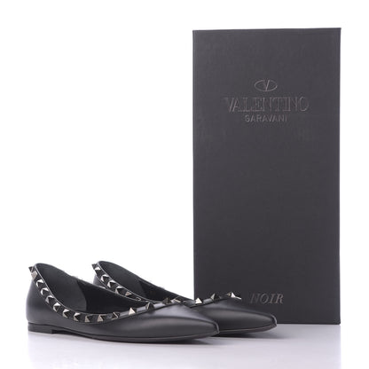 Valentino Garavani Nappa Rockstud Ballerina Flats 37 Black 12 of 12