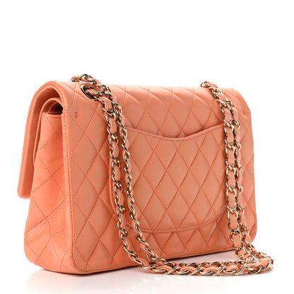 Chanel Lambskin Quilted Medium Double Flap Pink 2 of 10