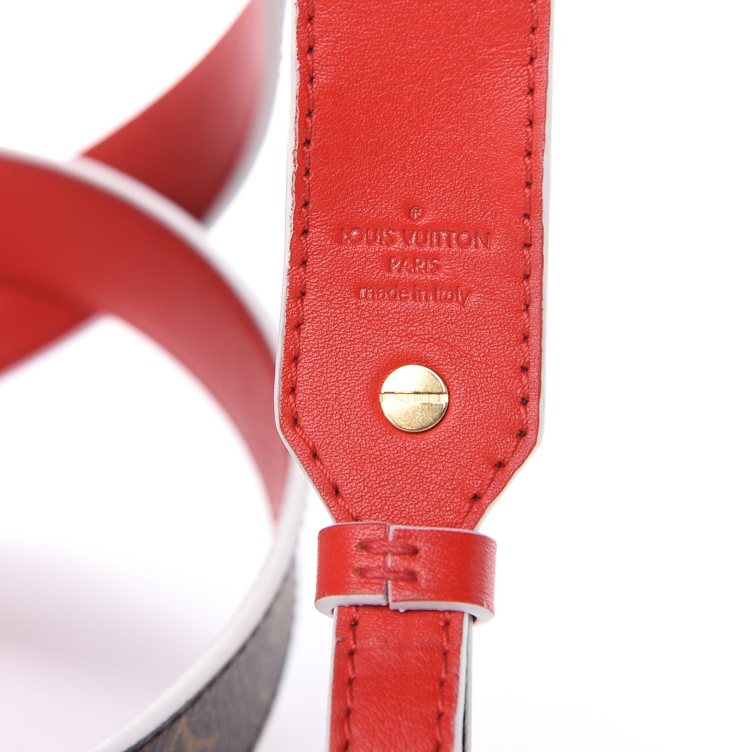 Louis Vuitton Monogram Bandouliere Shoulder Strap XL Coquelicot 5 of 5