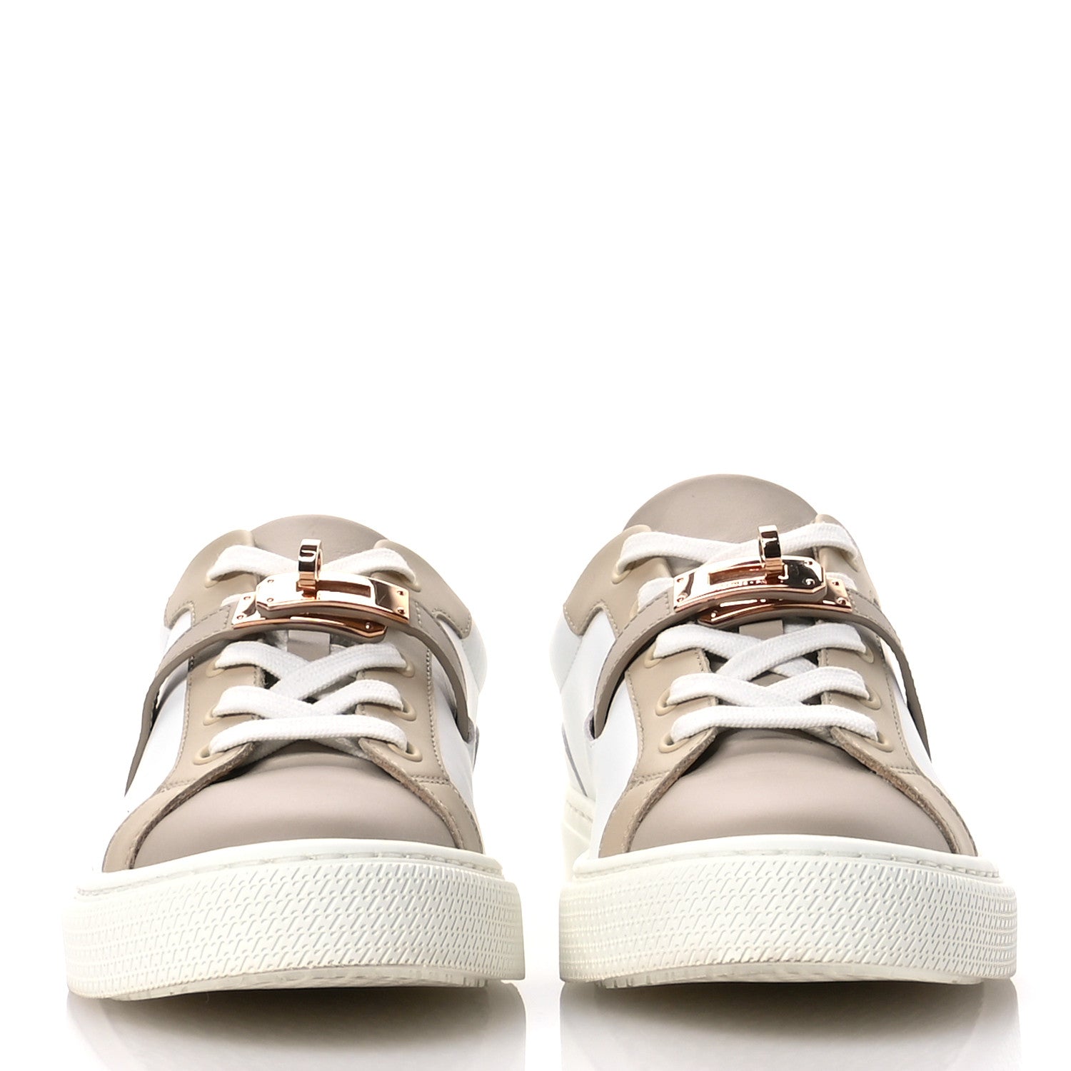 Hermes Calfskin Day Sneakers 38 Multicolor White 1641039