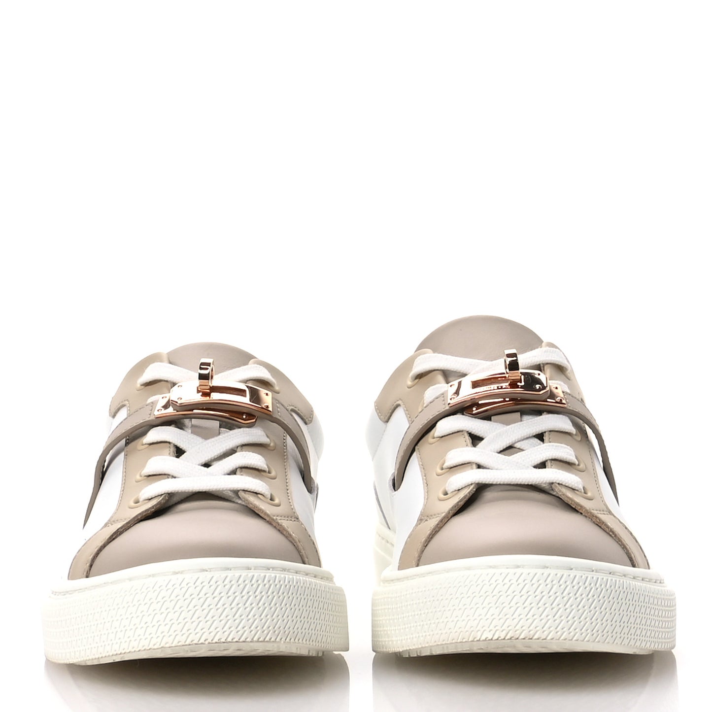 Calfskin Day Sneakers 38 Multicolor White