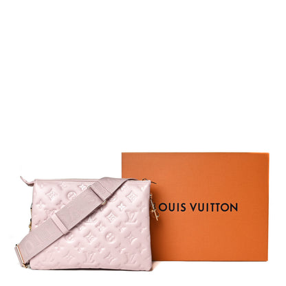Louis Vuitton Lambskin Embossed Monogram Coussin PM Rose 13 of 13