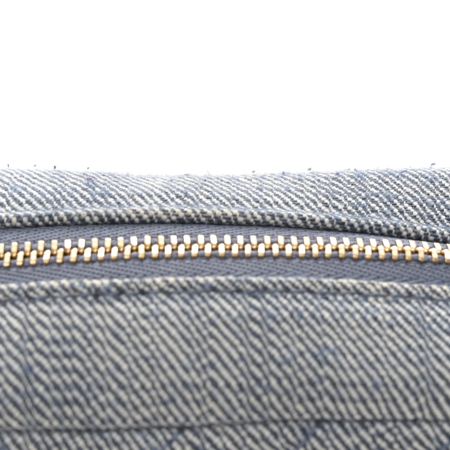 Denim Chevron Quilted Reissue 2.55 Camera Case Blue
