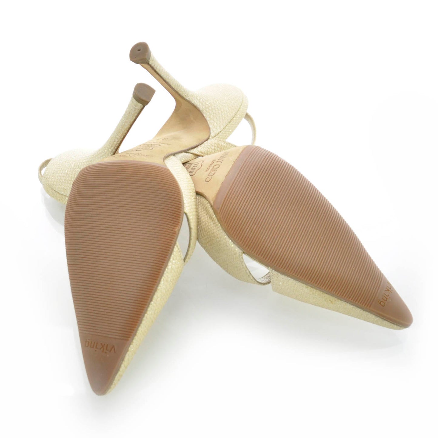 Glitter Fabric Heels 37