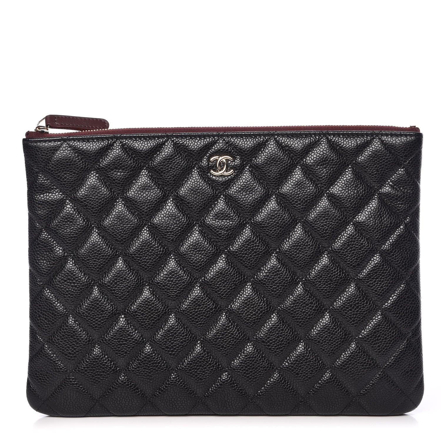 Chanel Caviar Quilted Medium Cosmetic Case Black 1 of 8