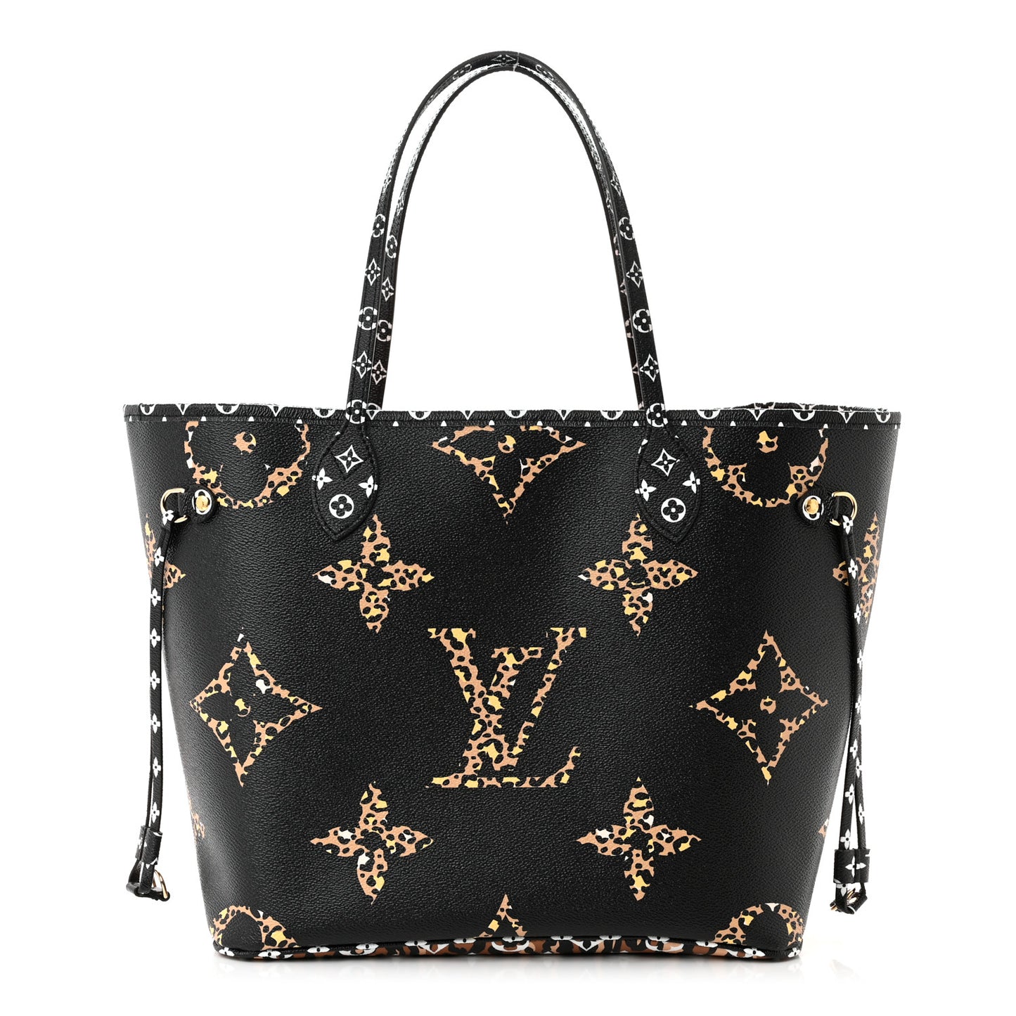 Monogram Giant Jungle Neverfull MM Black