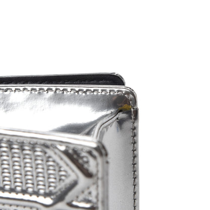 Christian Dior Metallic Patent Micro-Cannage Baby Diorama Flap Bag Silver 8 of 11