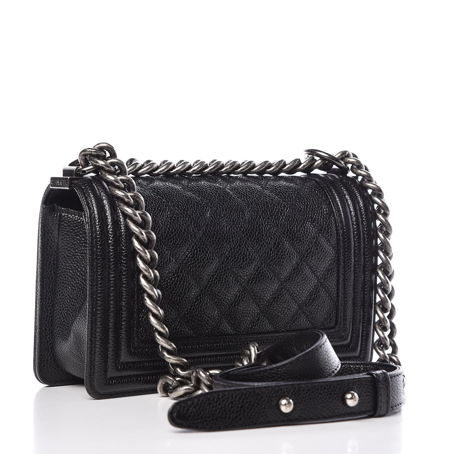 Chanel Caviar Quilted Small Boy Flap Black 3 of 10