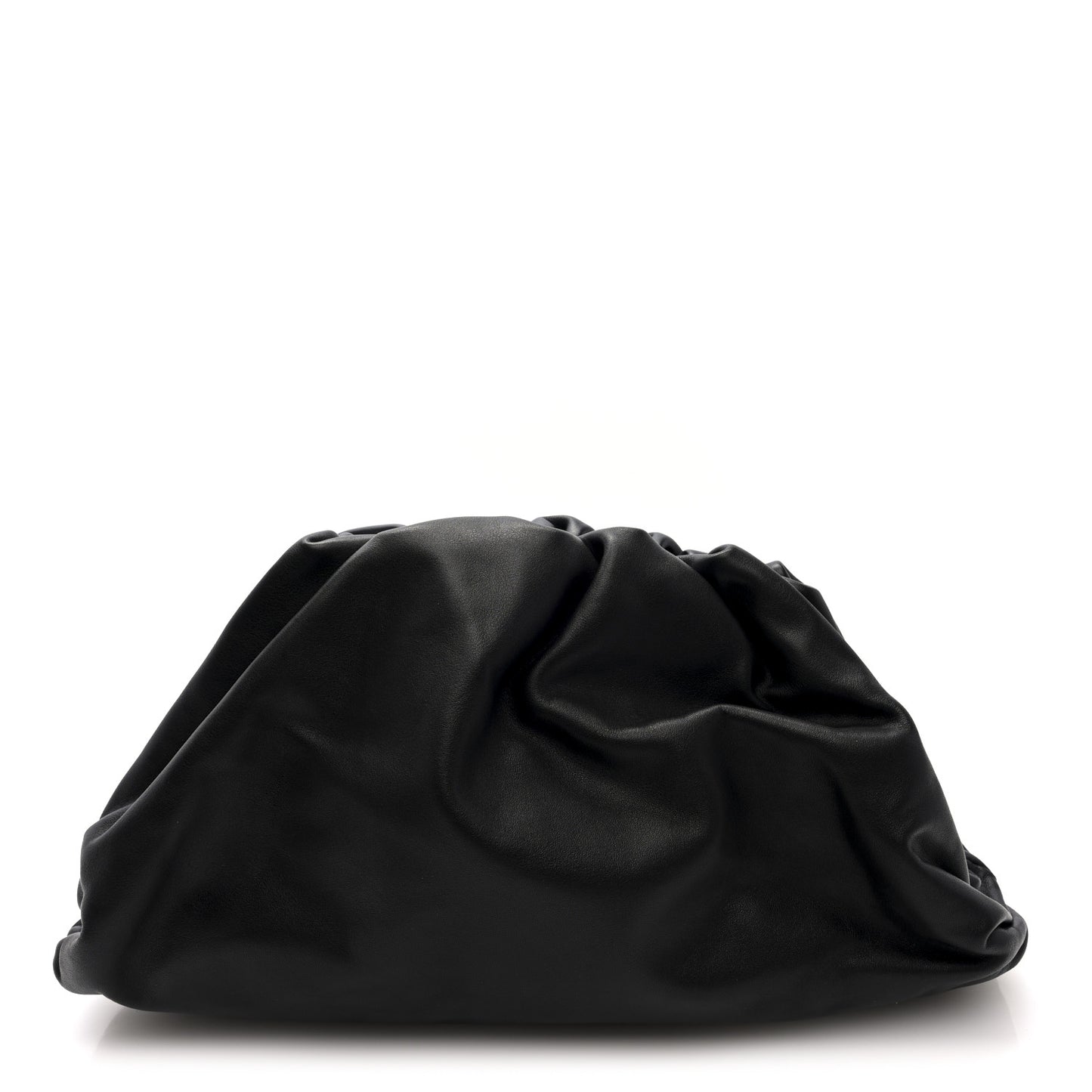 Smooth Butter Calf The Pouch Oversized Clutch Black