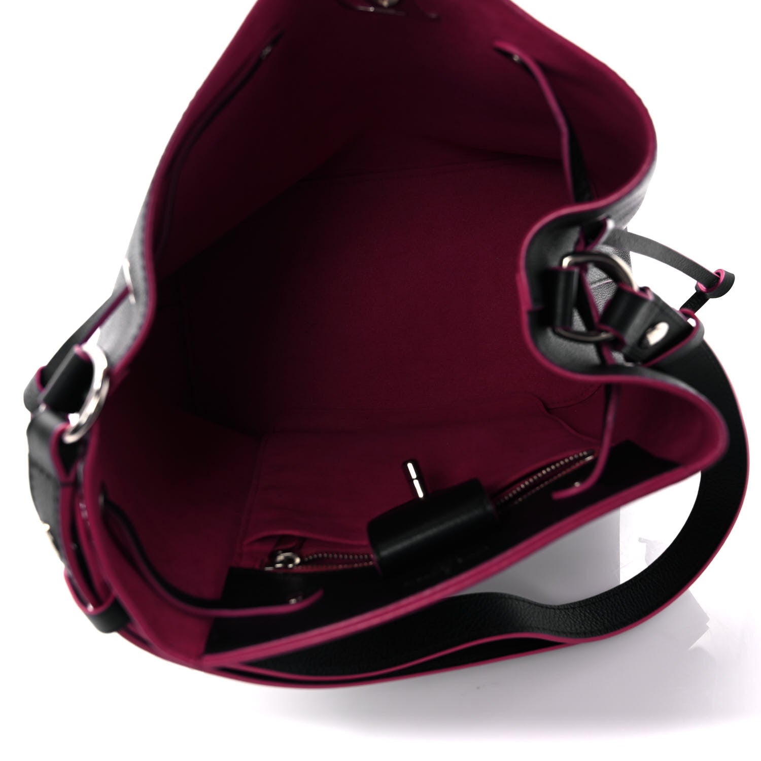 Louis Vuitton Calfskin Lockme Bucket Black 5 of 8