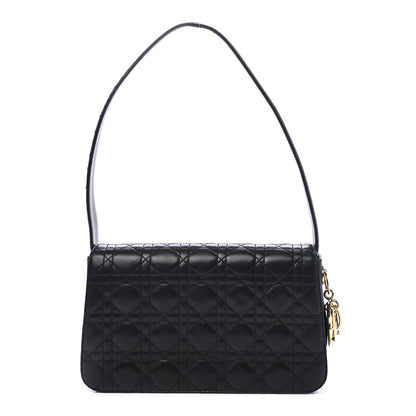 Christian Dior Lambskin Cannage Medium Delidior Flap Bag Black 1 of 8