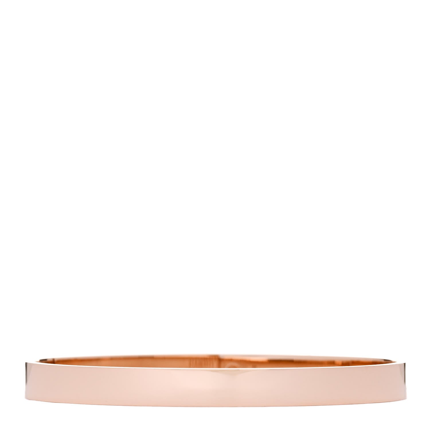 Hermes 18K Rose Gold Diamond PM Kelly Pave Bracelet SH 2 of 3