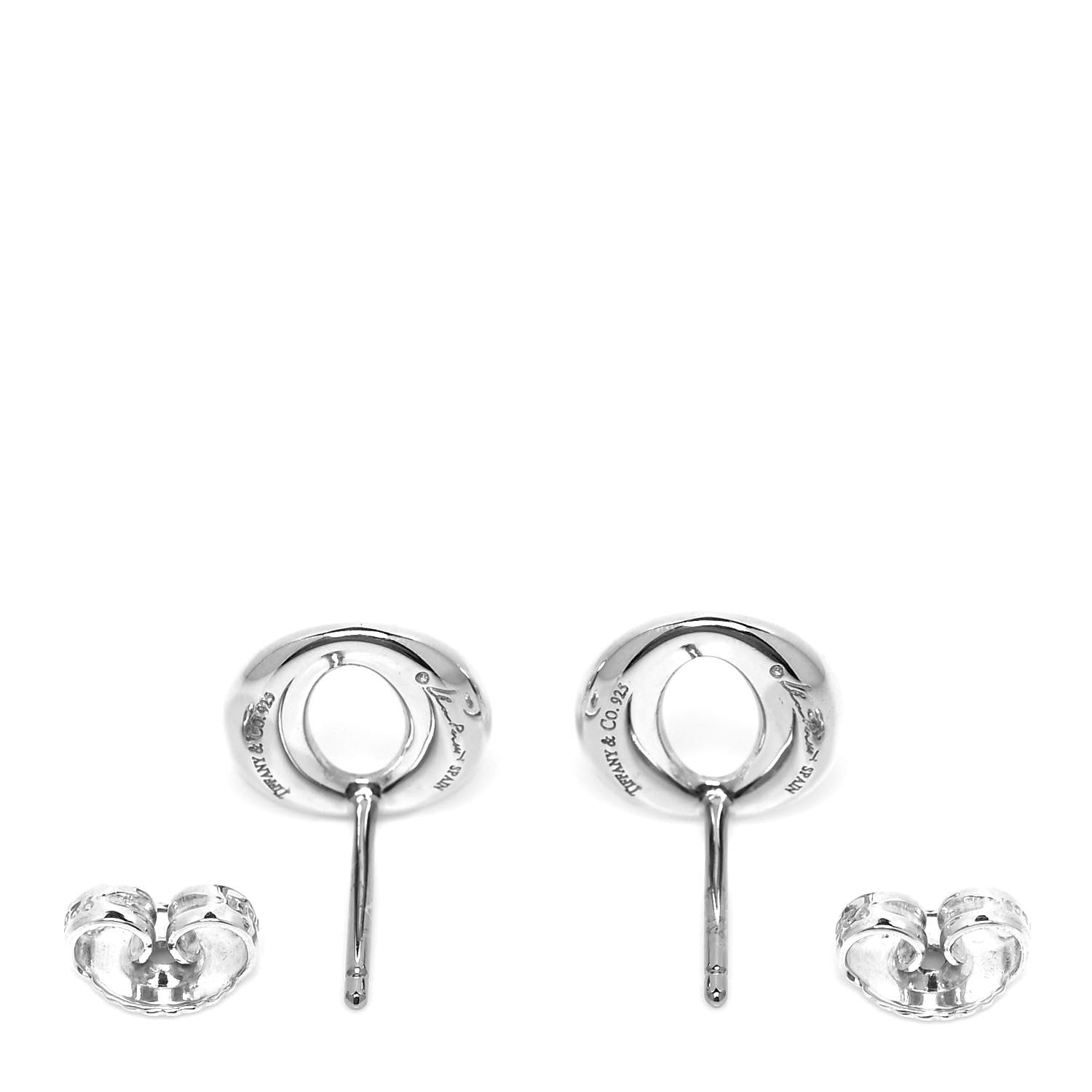 Tiffany Sterling Silver Elsa Peretti Sevillana Earrings 3 of 4