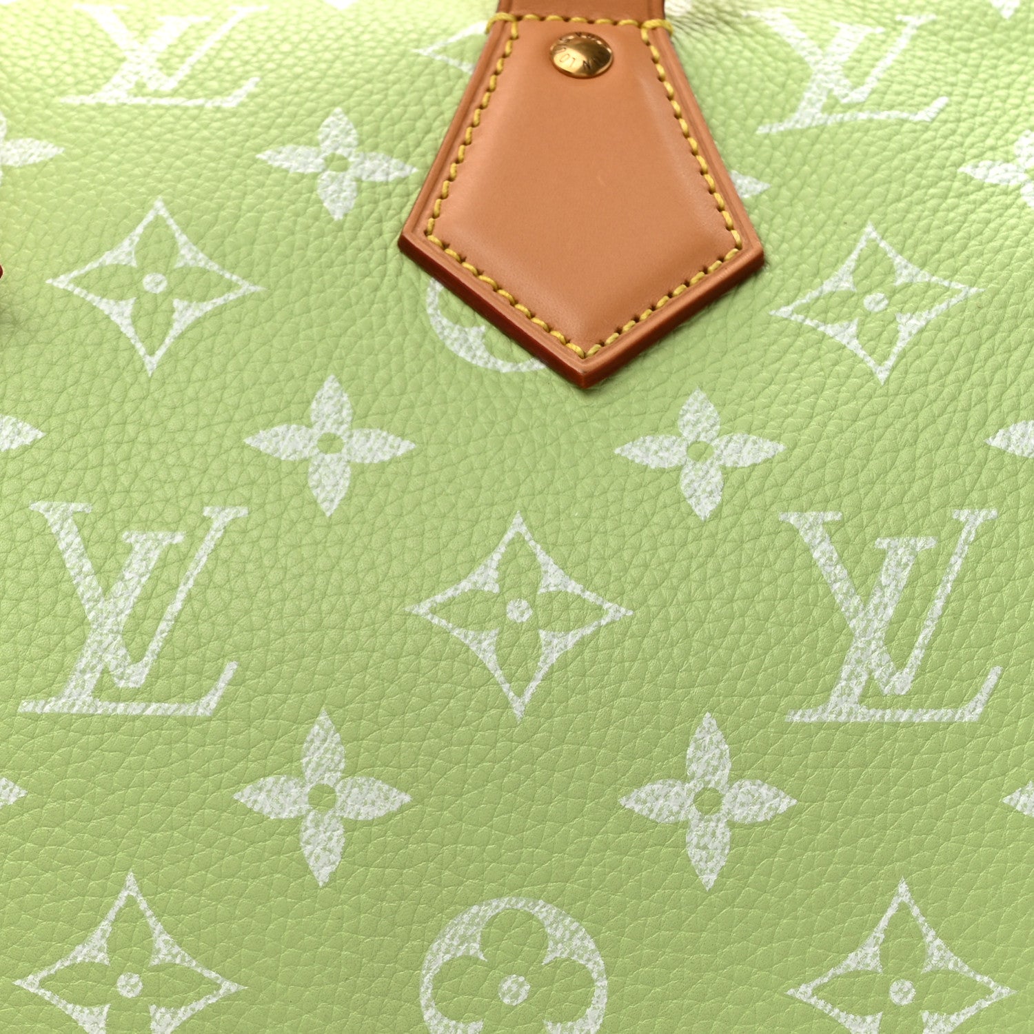 Louis Vuitton Calfskin Monogram Speedy P9 Bandouliere 30 Frozen Lime Vert Clair 10 of 14