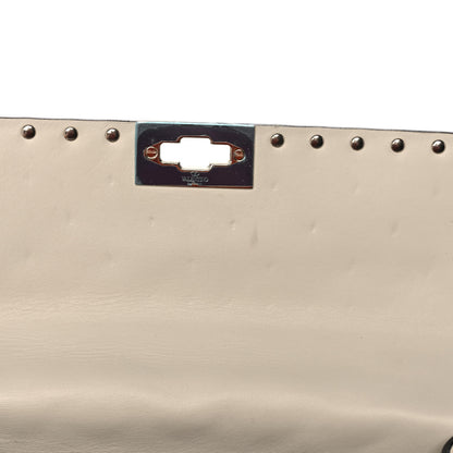 Valentino Garavani Nappa Medium Rockstud Spike Shoulder Bag Light Ivory 10 of 11
