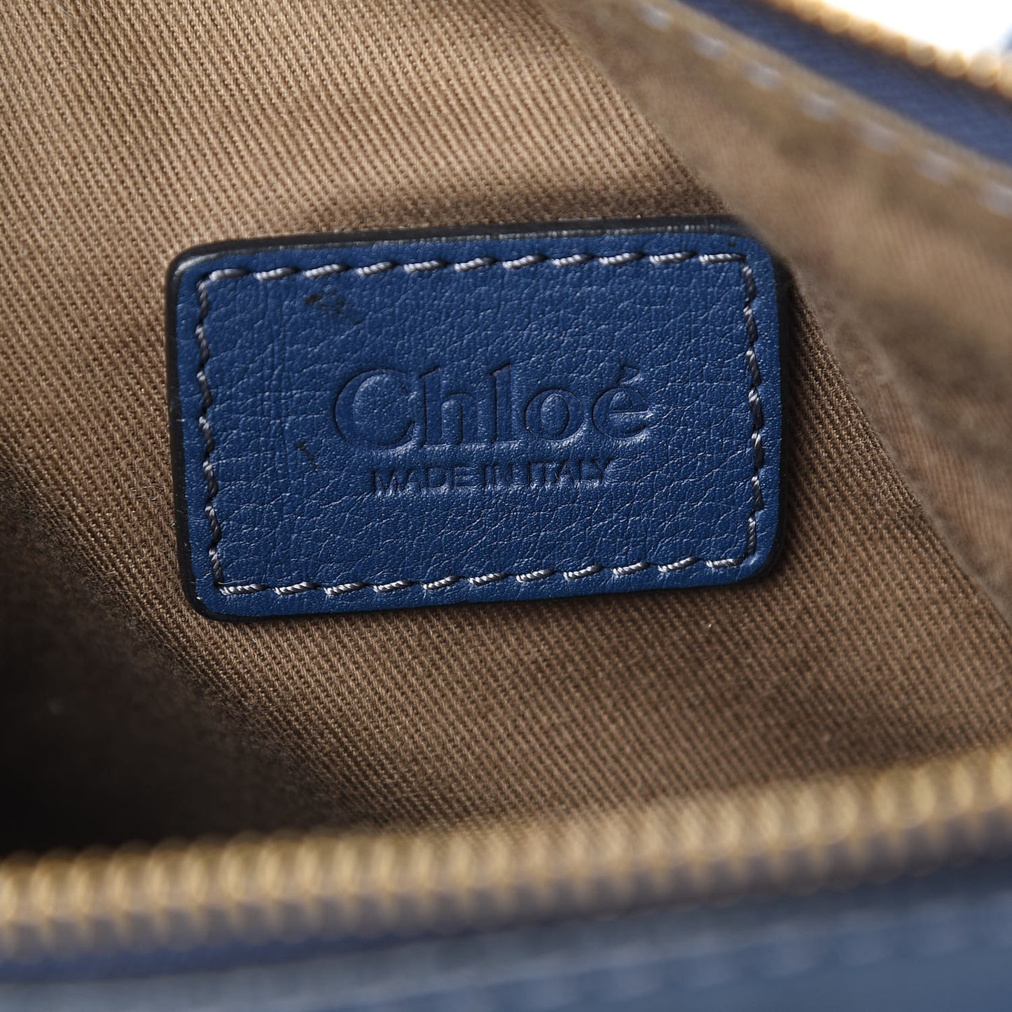 Calfskin Baby Marcie Satchel Royal Navy
