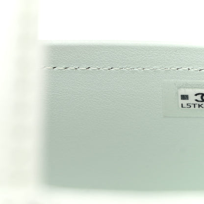 Chanel Shiny Caviar Preppy Coco Long Vanity With Strap Light Blue 7 of 10