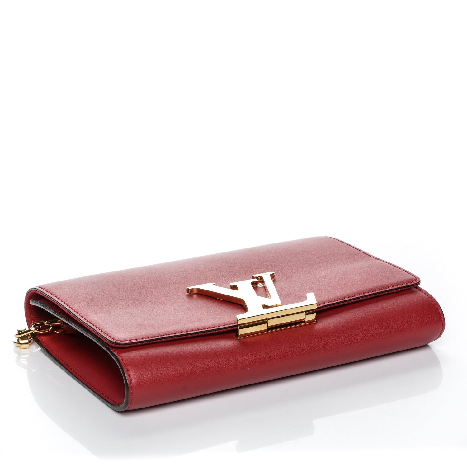 Louis Vuitton Calfskin Chain Louise GM Framboise 4 of 7