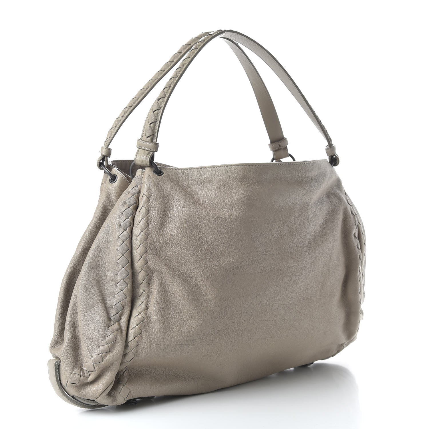 Bottega Veneta Buffalo Shoulder Bag Stone 3 of 8