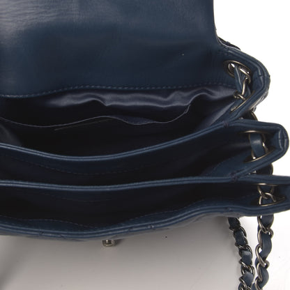 Chanel Lambskin Quilted Accordion Flap Dark Blue 7 of 9