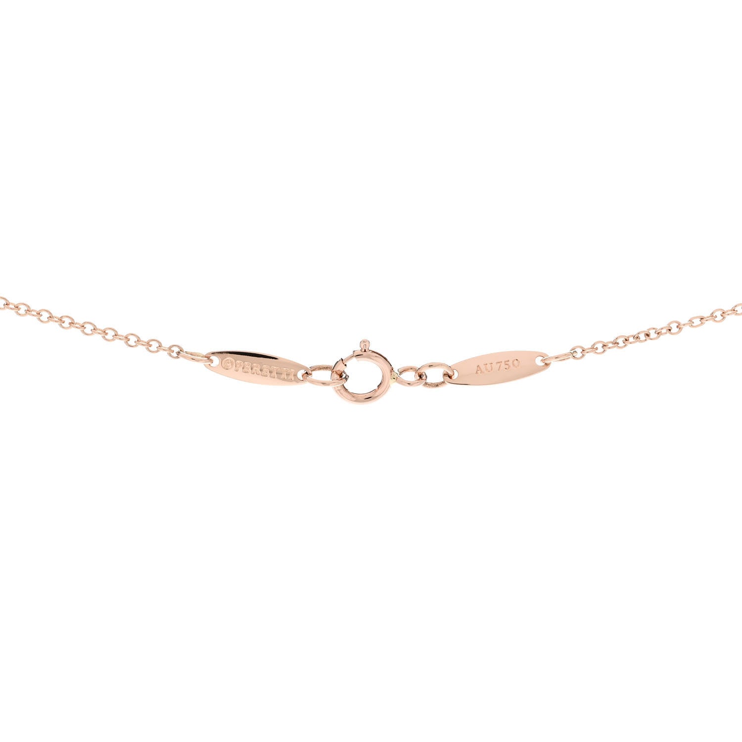 Tiffany 18K Rose Gold Diamond .12ct Elsa Peretti Diamonds by the Yard Pendant Necklace 5 of 6