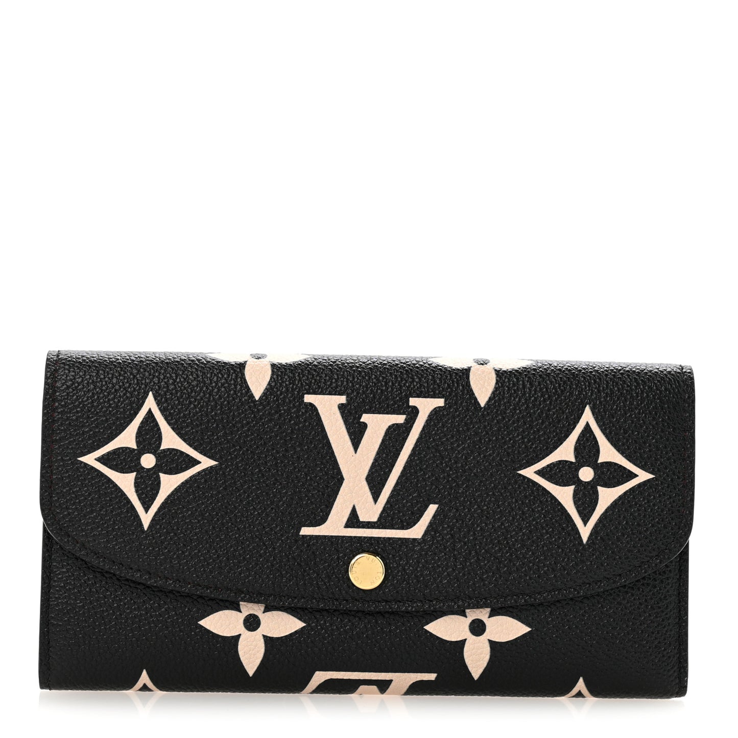 Empreinte Monogram Giant Emilie Wallet Black Beige