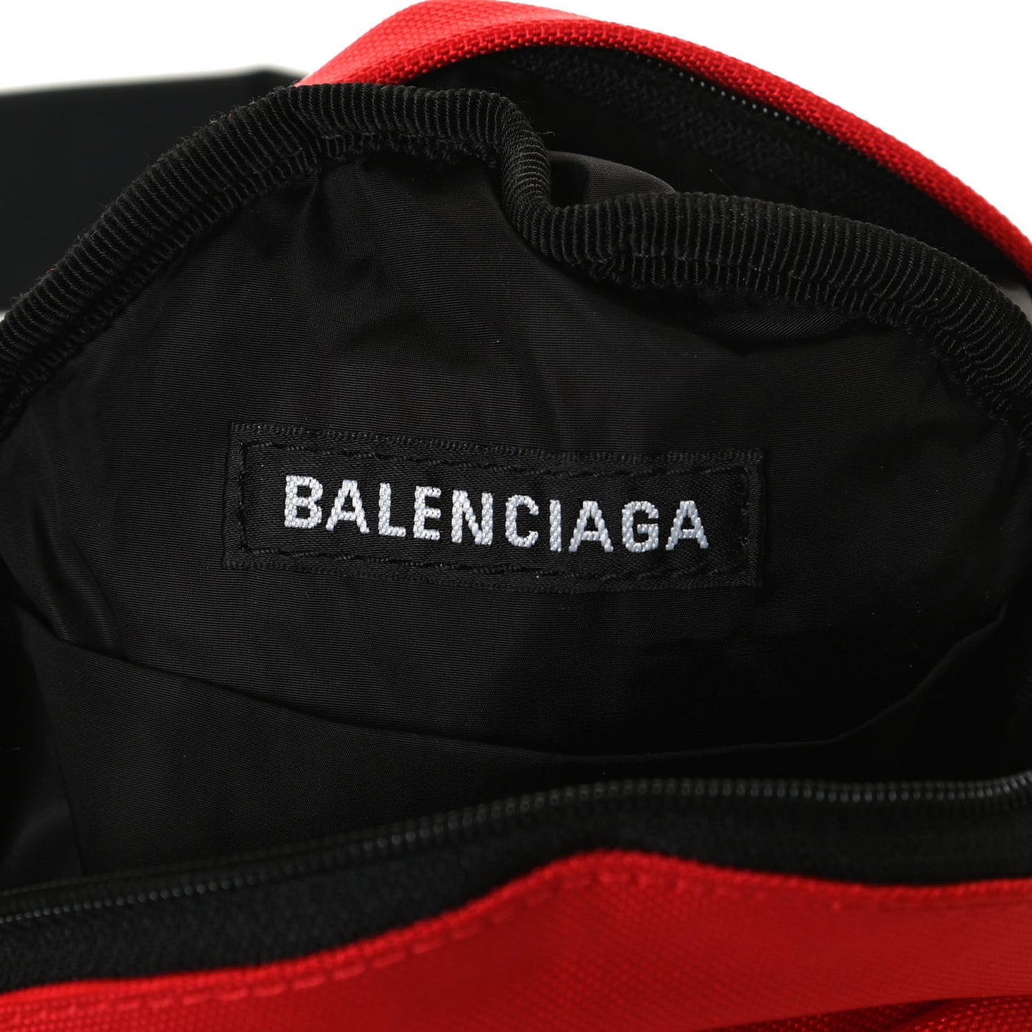 Recycled Casual Nylon Mini Oversized Backpack Bright Red
