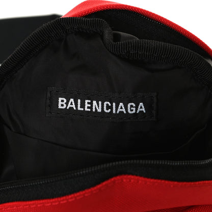 Balenciaga Recycled Casual Nylon Mini Oversized Backpack Bright Red 6 of 11