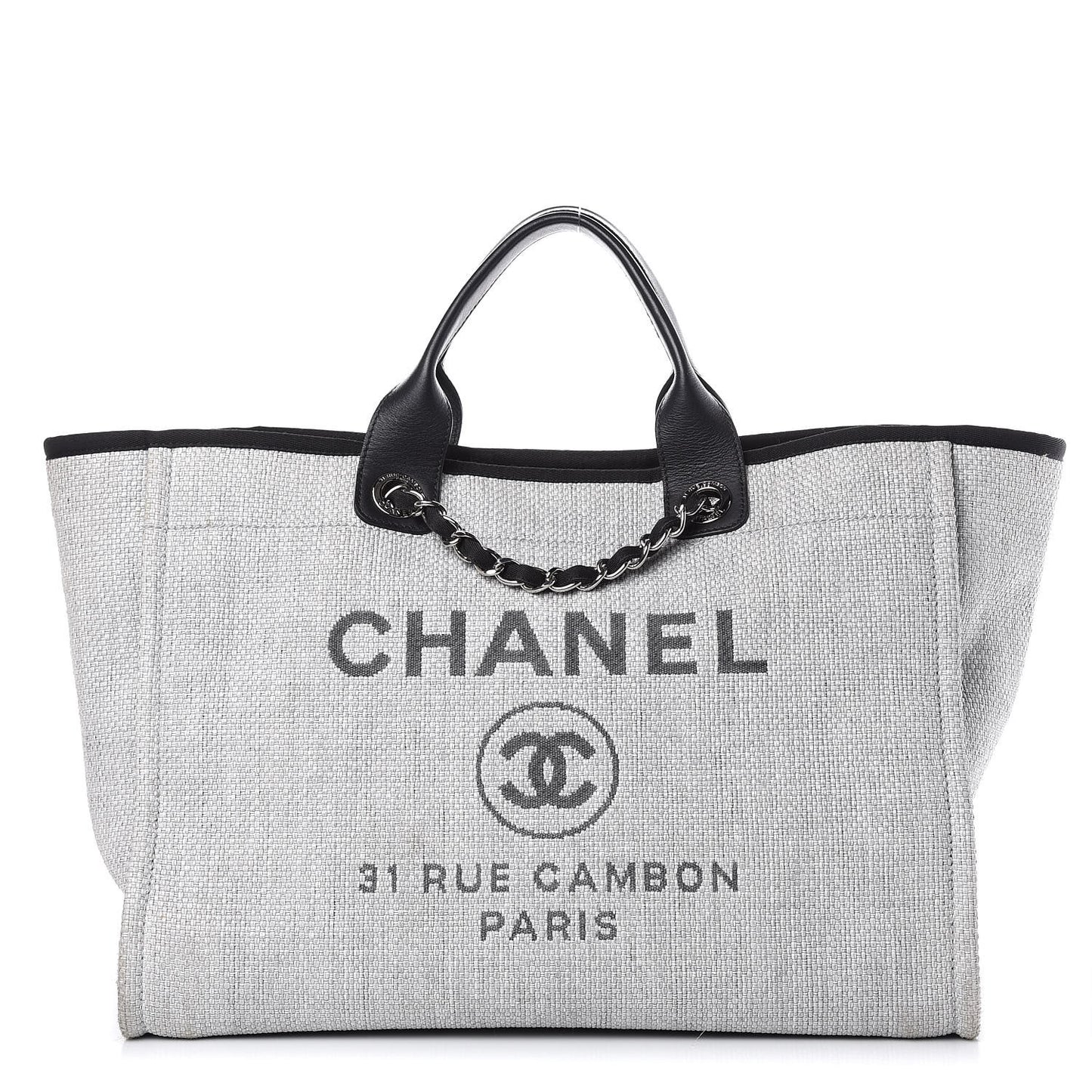 Canvas Deauville Large Tote Grey