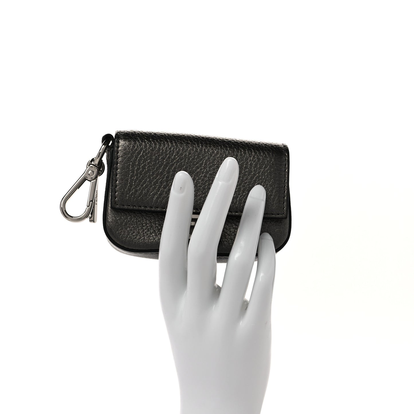 Cuoio Romano Lux Nano Baguette Charm Graphite