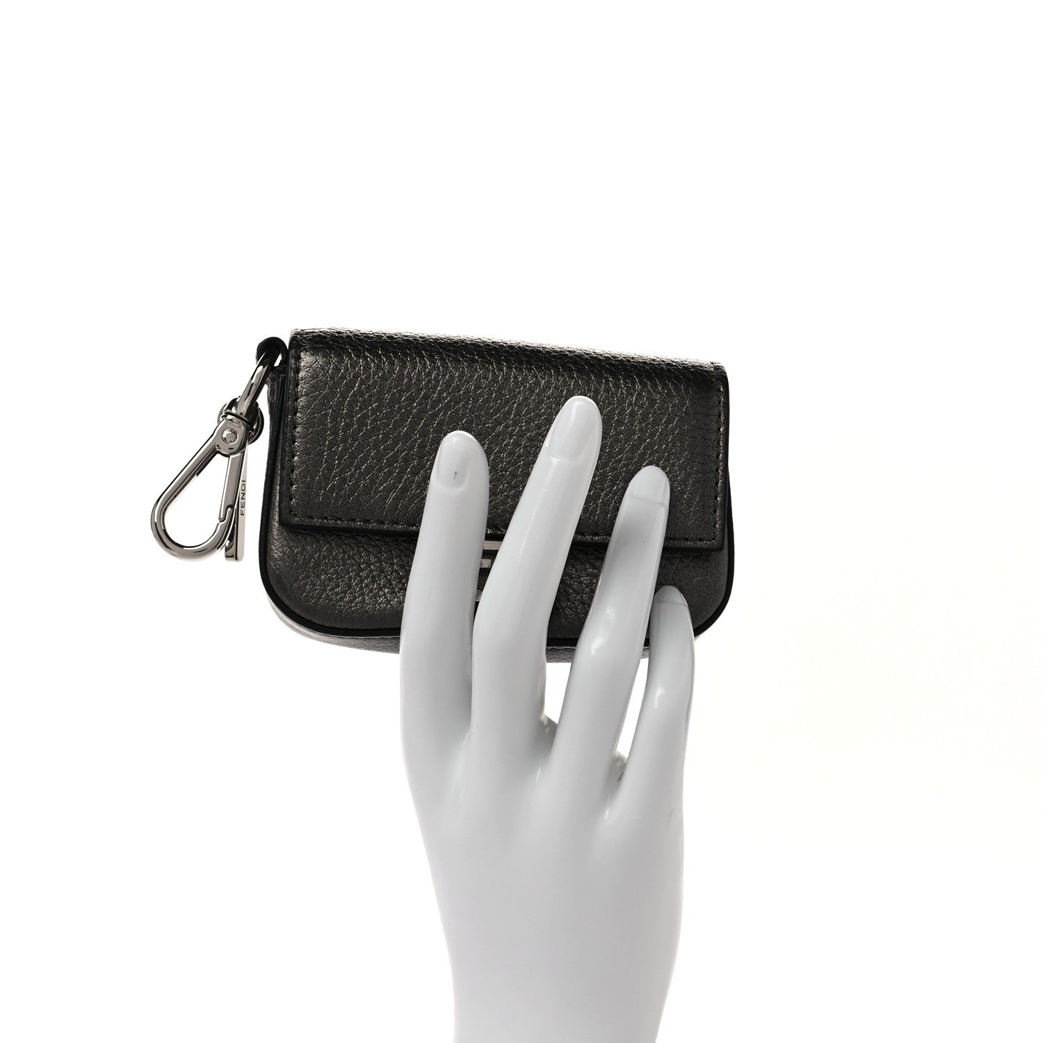 Fendi Cuoio Romano Lux Nano Baguette Charm Graphite 2 of 8
