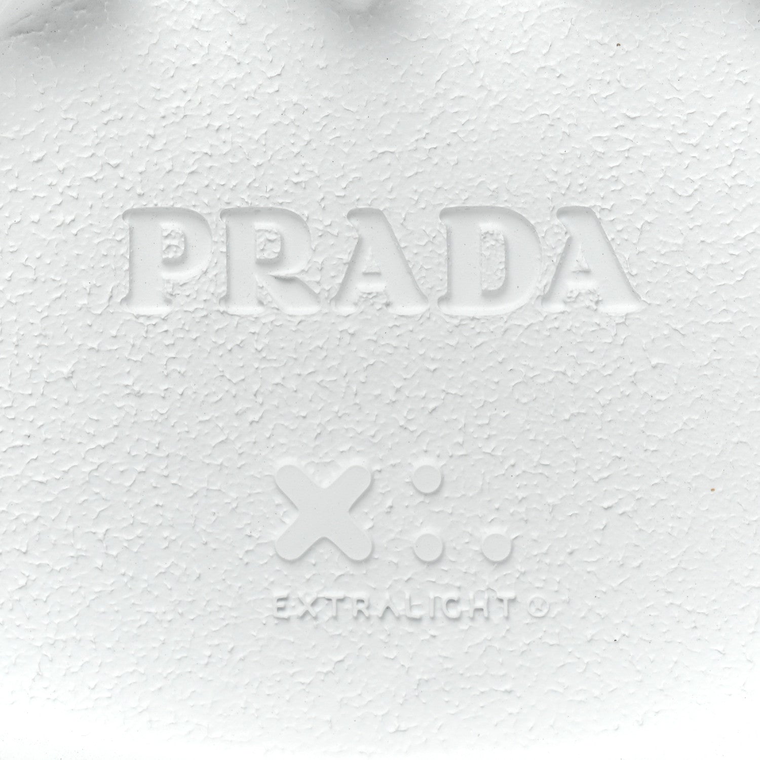 Prada Foam Rubber Metal Triangle Logo Monolith 55mm Cage Sandals 40 White 7 of 12