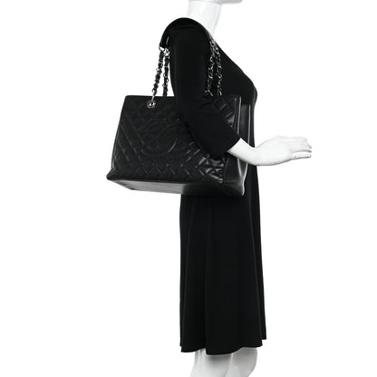 Chanel Caviar Quilted Grand Shopping Tote GST Black 2 of 13