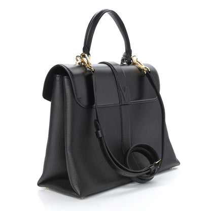 Louis Vuitton Grained Smooth Calfskin Rose Des Vents MM Black 3 of 9