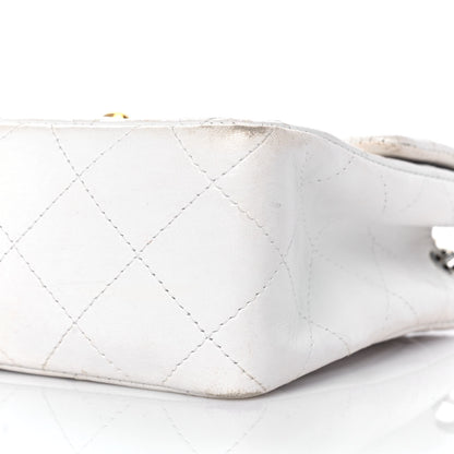 Chanel Lambskin Quilted Mini Square Flap White 10 of 11