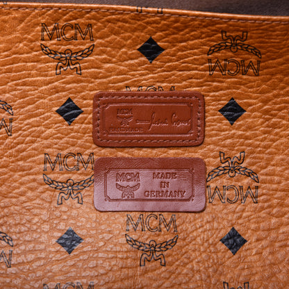 MCM Visetos Bowler Bag Cognac 8 of 10