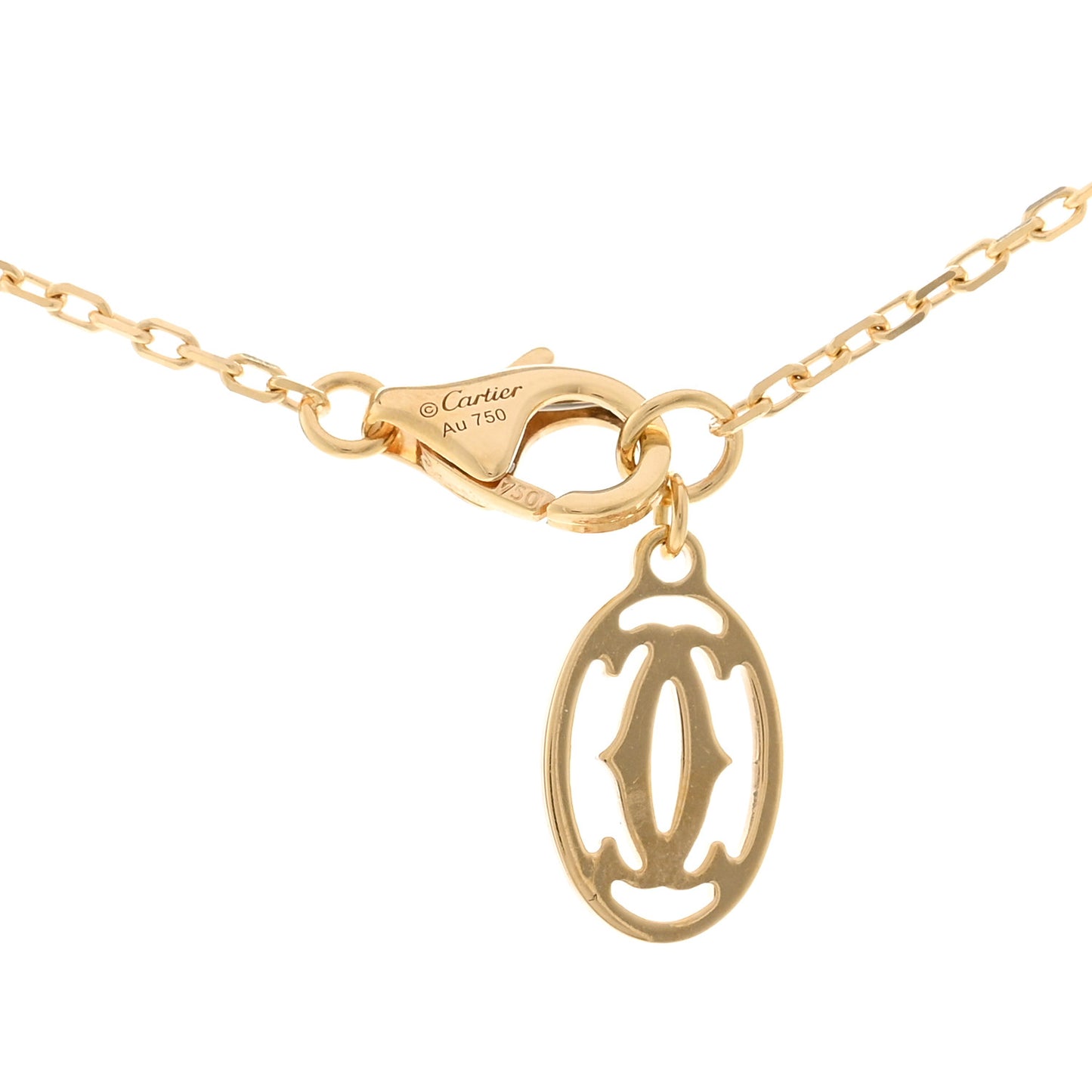 18K Yellow Gold Diamond SM D'Amour Pendant Necklace