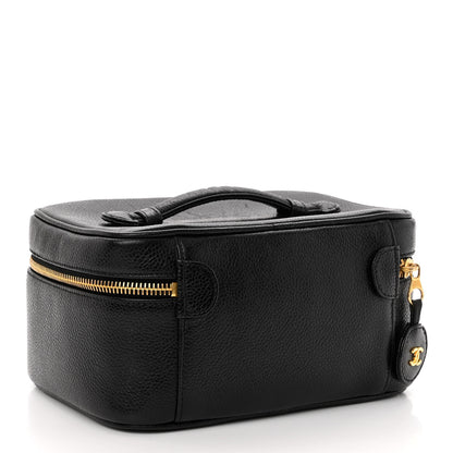 Chanel Caviar Vanity Cosmetic Case Black 3 of 11