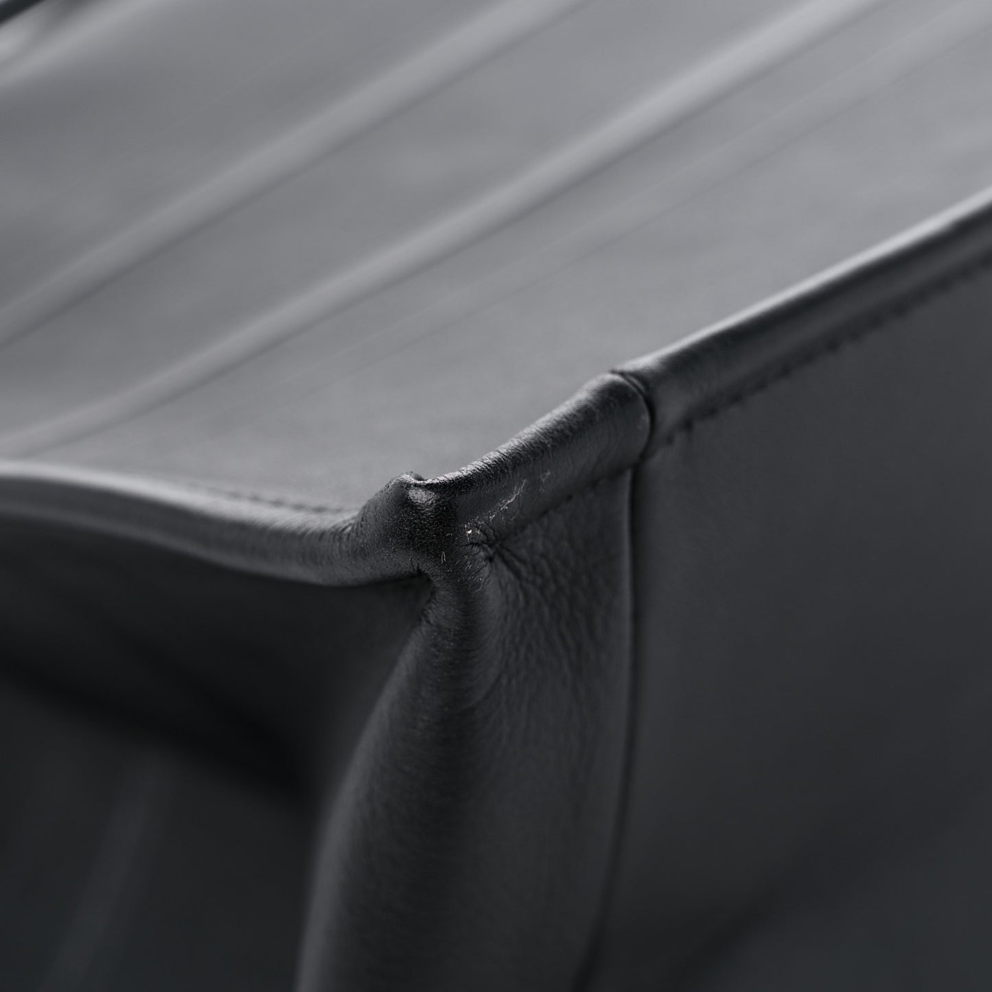 Calfskin Embossed Medium Book Tote Black
