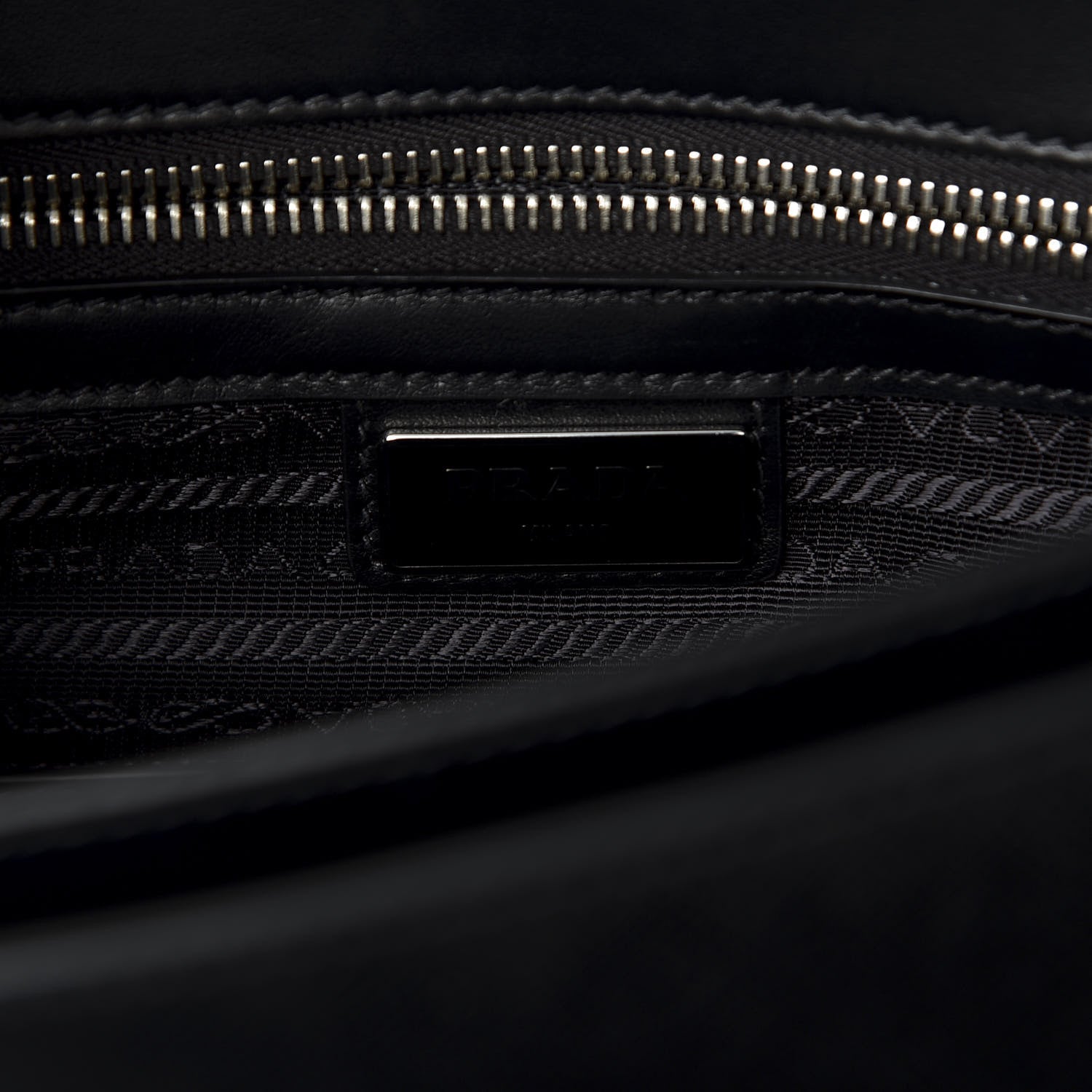 Prada Saffiano Travel Briefcase Black 7 of 9