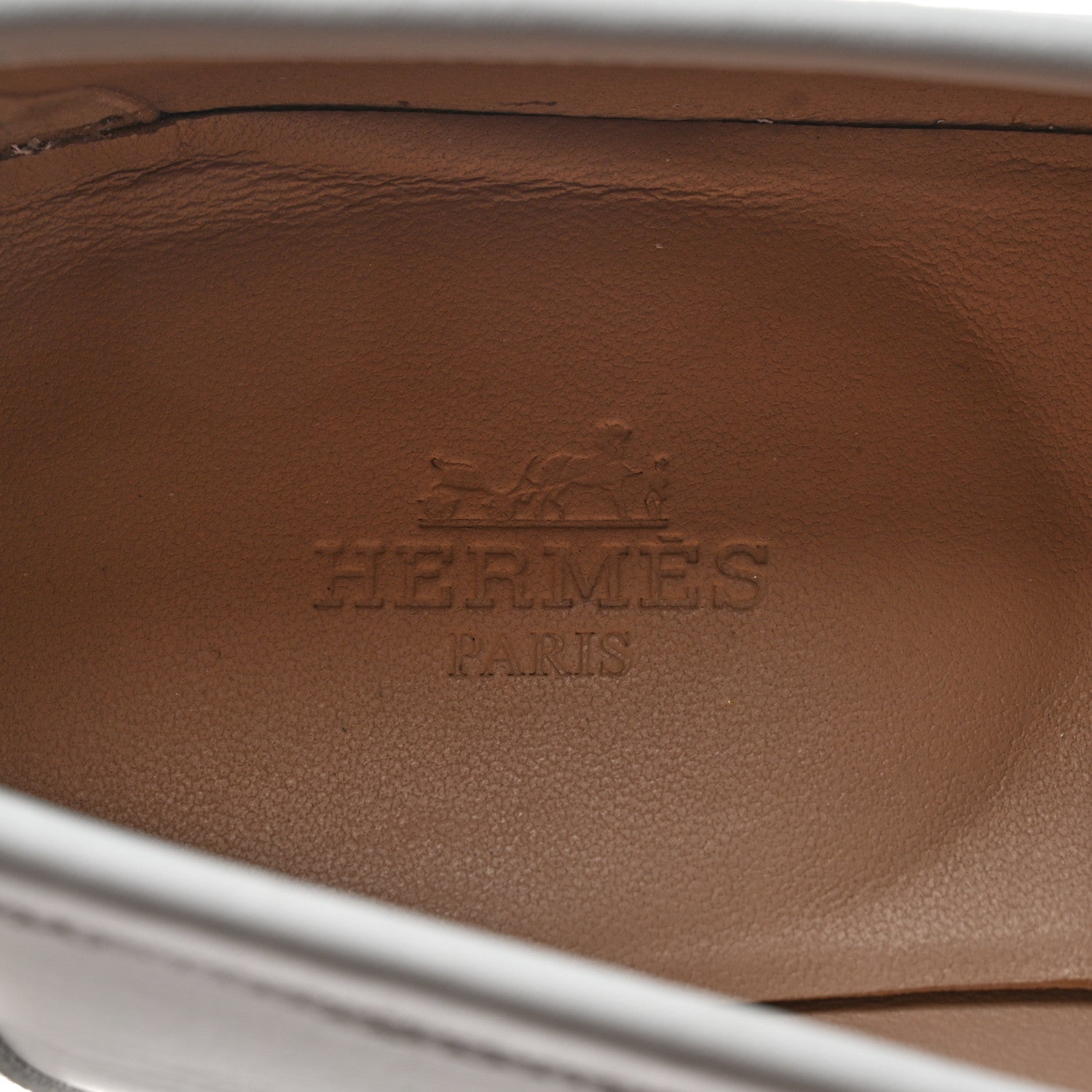 Hermes Calfskin Womens Royal Loafers 40 Multicolor White 7 of 8