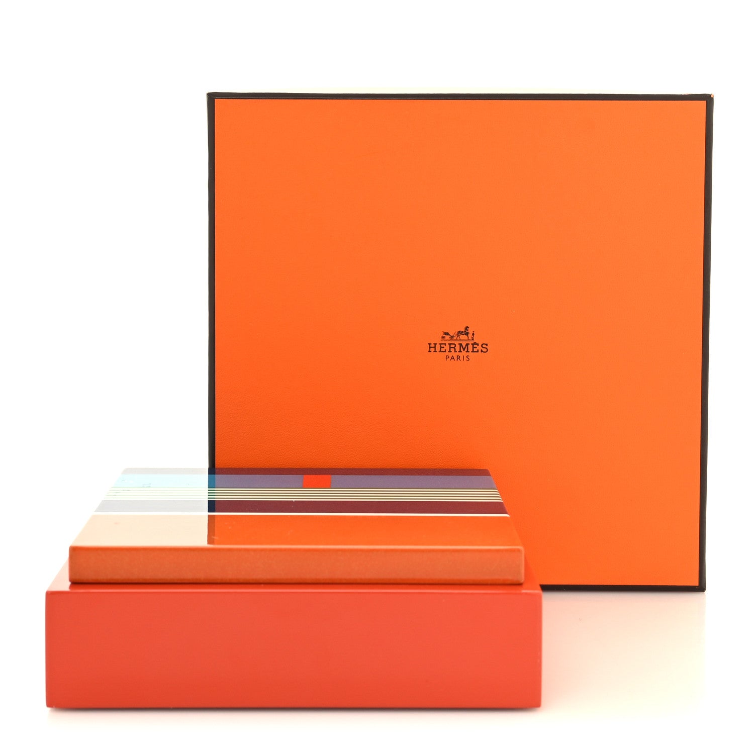 Hermes Lacquered Wood Theoreme H Vibration Box 10 of 10