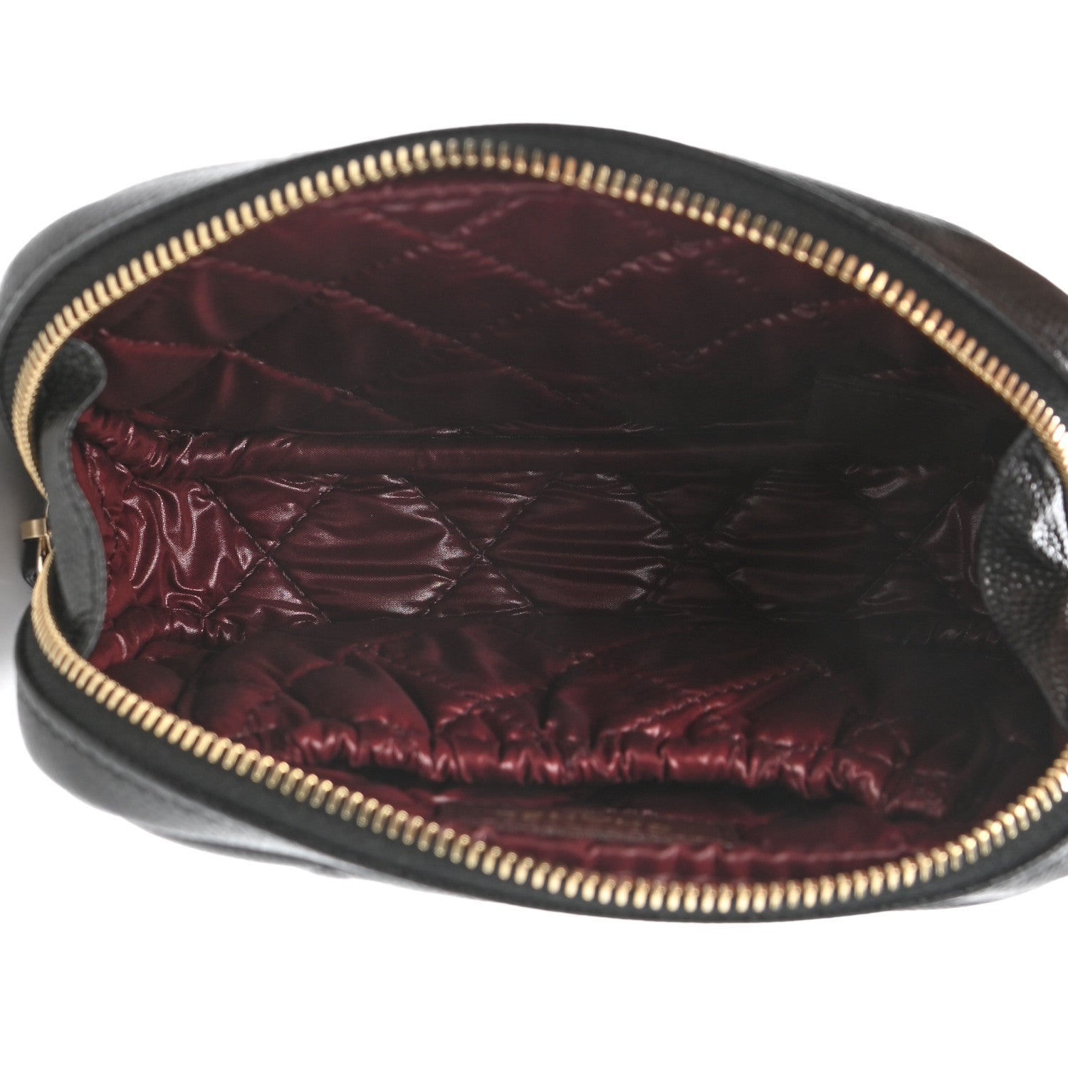 Chanel Caviar Quilted Small Curvy Pouch Cosmetic Case Black 5 of 7