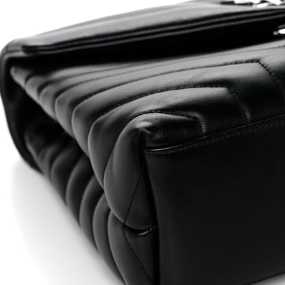Saint Laurent Calfskin Y Quilted Monogram Medium Loulou Chain Satchel Black 10 of 16