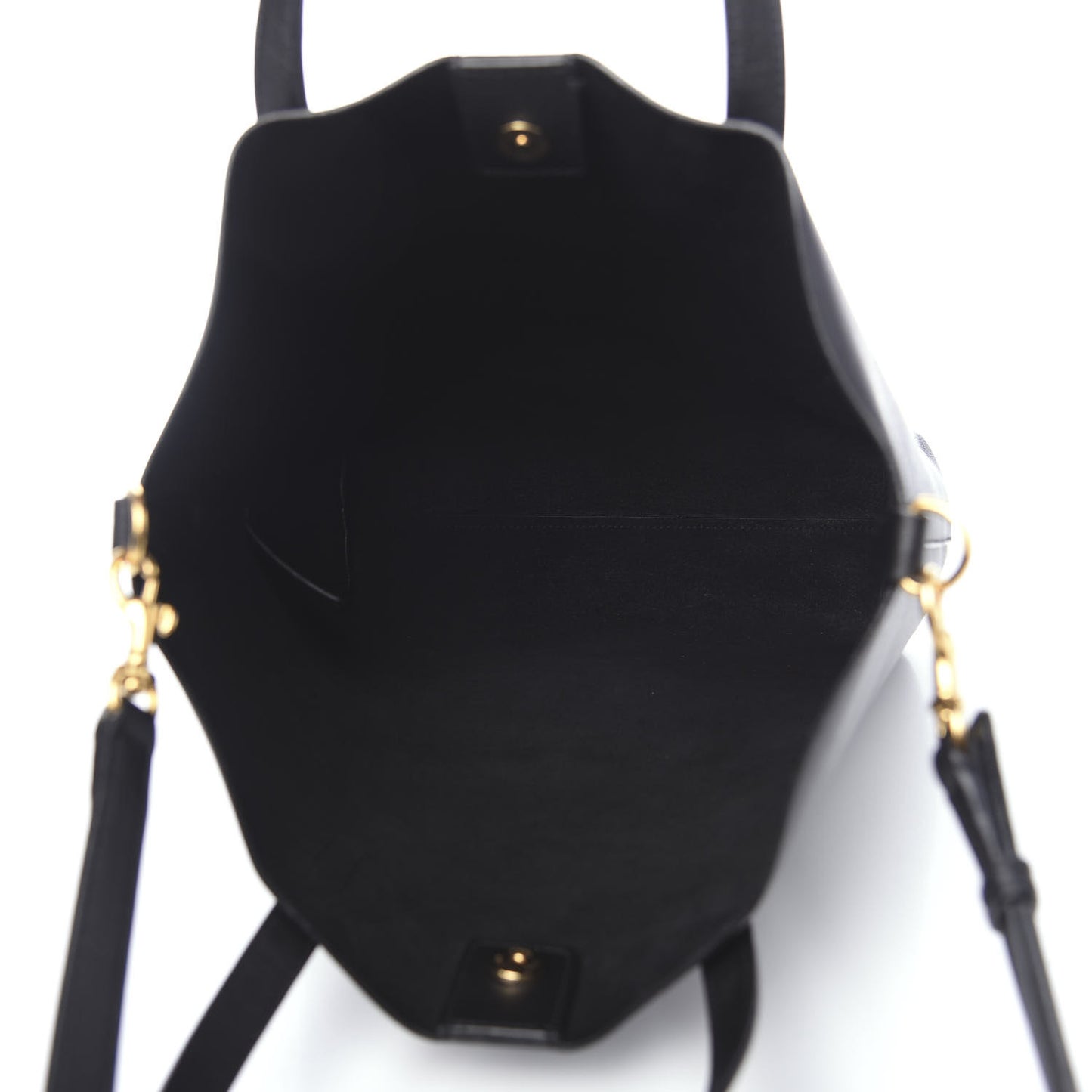 Calfskin Toy Shopping Tote Black
