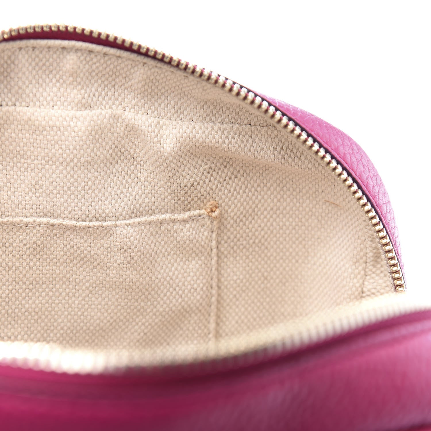 Gucci Pebbled Calfskin Small Soho Disco Bag Bright Bougainvillea 12 of 15