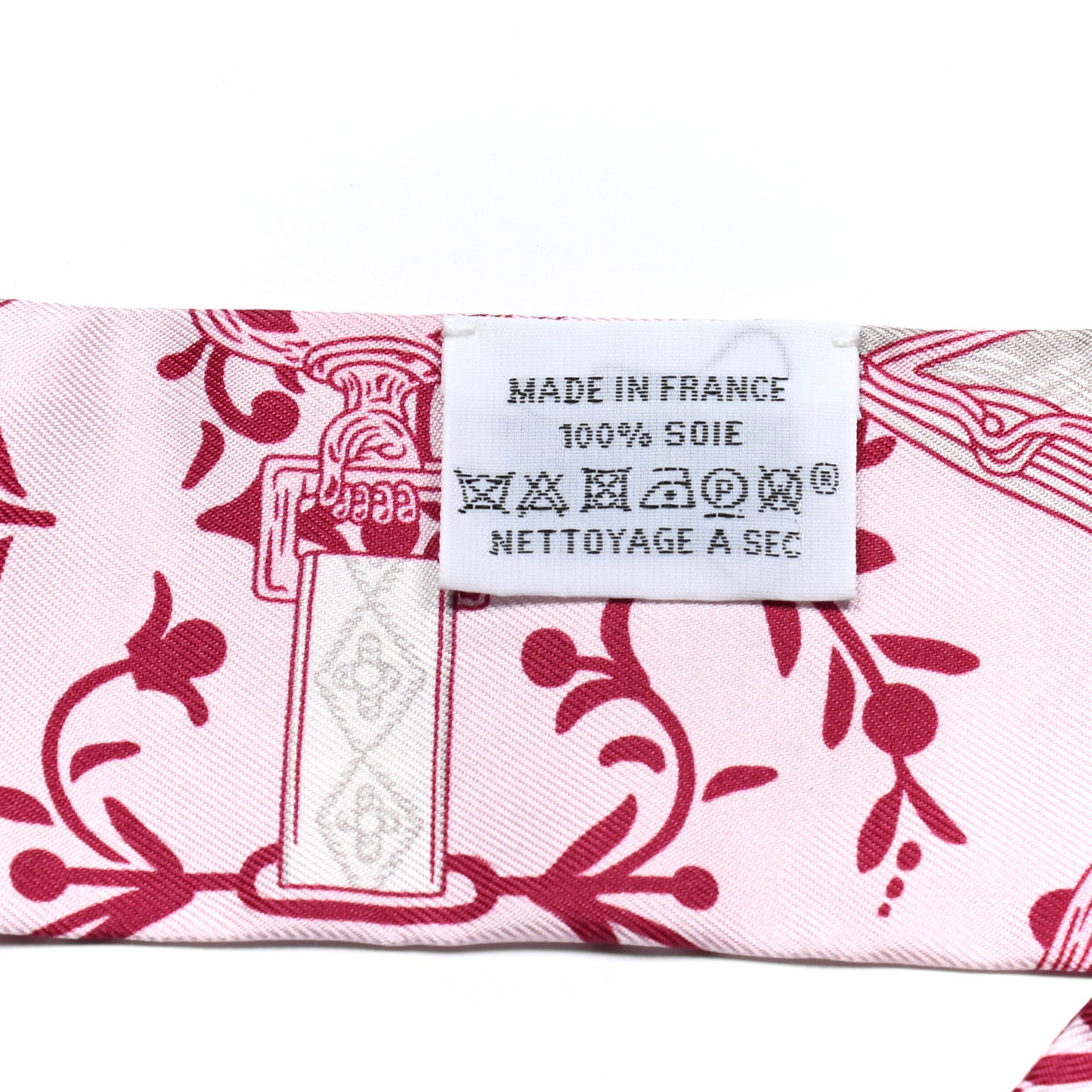 Silk Etriers Remix Twilly Rose Pale Bordeaux