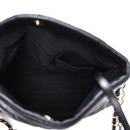 Chanel Calfskin Quilted Medium Chain Me Hobo Black 5 of 10