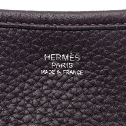 Hermes Taurillon Clemence Evelyne III PM Raisin 6 of 11