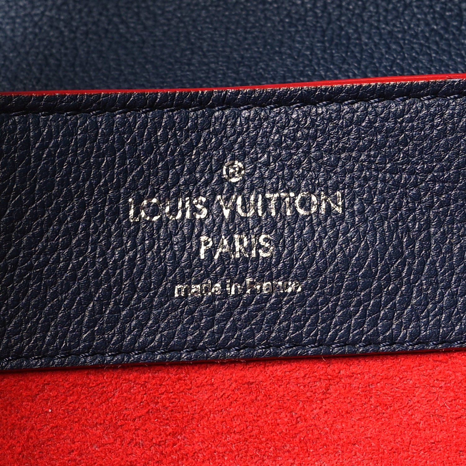 Louis Vuitton Soft Calfskin Lockme Backpack Marine Rouge 6 of 9